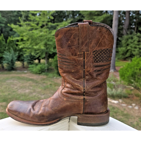 Ariat Circuit Patriot USA Flag Cowboy Boots 11.5D Western Ranch Cowboycore main image 13